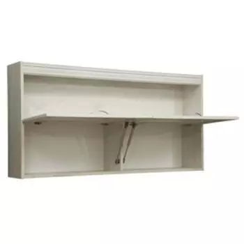 Полка навесная 32.19 «Сохо», 1240 × 224 × 618 мм, цвет бетон пайн белый/бетон пайн патина