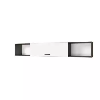 Полка навесная «Анталия», ЛДСП/МДФ, 203,2х31,6х33,2 см, цвет венге/белый софт