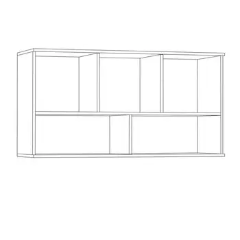 Полка навесная Марко 03.231, 1198х392х632, Дуб сонома