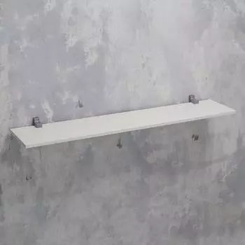 Полка навесная с крепежом ХИТ 800х164 Белый