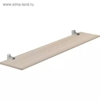 Полка навесная с крепежом ХИТ 800х164 Дуб млечный
