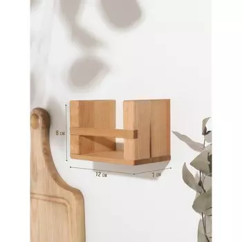 Полка - подставка для хранения навесная, 1278 см, берёза