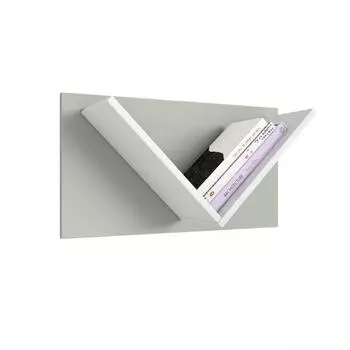 Полка Polini kids Mirum 5Y 600, цвет белый-серый