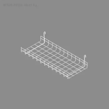 Полка прямая, цвет белый