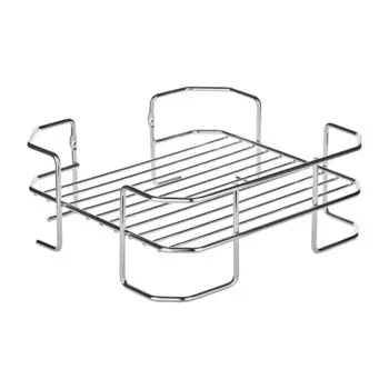 Полка прямоугольная ЧМЗ Нюанс, 25х24.5х9.5 см, цвет хром