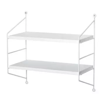 Полка Qwerty, навесная, трансформер, 40х40х19 см, цвет белый