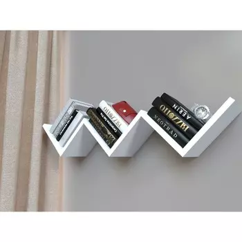 Полка Qwerty «Париж», 79х15х15см, толщина 1,5 см, цвет белый