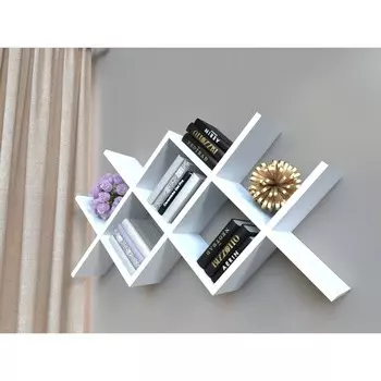 Полка Qwerty «Рим», толщина 1,5 см, цвет белый