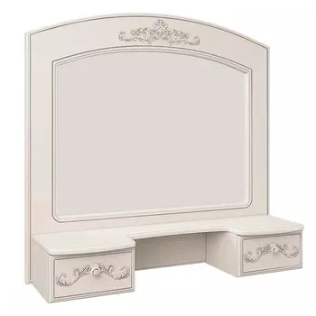 Полка с зеркалом «Каролина», 10522901000 мм, патина, цвет вудлайн кремовый