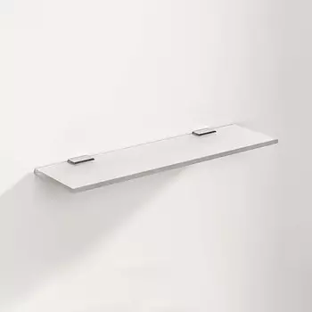 Полка прямая «Домино», 120450 мм, матовое стекло