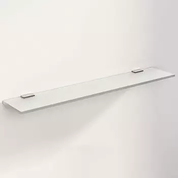 Полка прямая «Домино», 120650 мм, матовое стекло