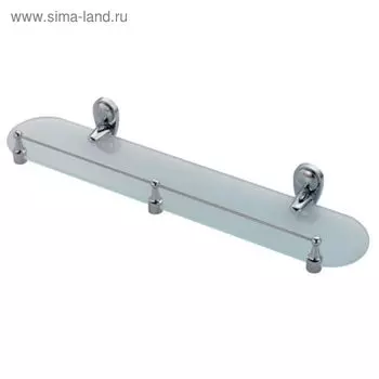 Полка стеклянная с бортиком