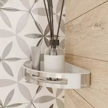 Полка угловая IDDIS Optima Home SHE11SPi44, хром, полир., нержавеющая сталь