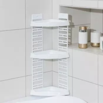 Полка угловая «Элегант», 32,26,370,6 см, цвет МИКС