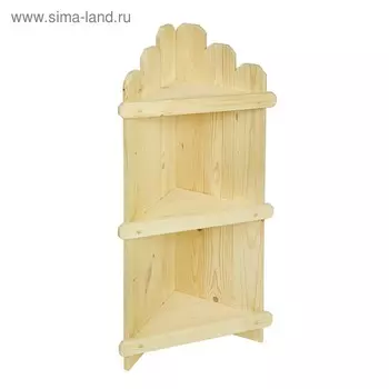 Полка угловая, напольная, ХВОЯ, 100х35х25см