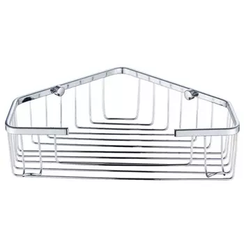 Полка угловая решетчатая Solinne, цвет хром