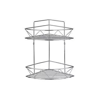 Полка угловая Verran, 20х20х31 см, цвет хром