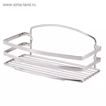 Полка в ванную прямая, 25 х 13 х 10 см, сталь, цвет матовый, BK084SSM