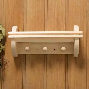 Полка-вешалка, 3 крючка