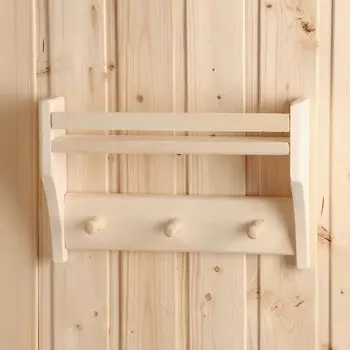 Полка-вешалка "Малютка", 30х25х7 см, 3 кр