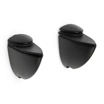 Полкодержатель CAPPIO "Пеликан", 41х40х23 мм, 2 шт., цвет черный