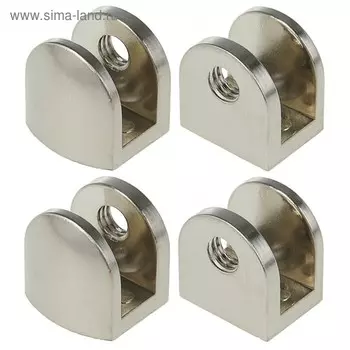 Полкодержатель P110SN, 22х23х20 мм, 4 шт в наборе, цвет никель