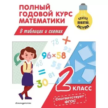 Полный годовой курс математики в таблицах и схемах. 2 класс. Иванова М.А.