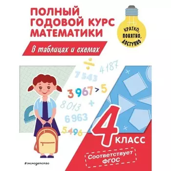 Полный годовой курс математики в таблицах и схемах. 4 класс. Иванова М.А.
