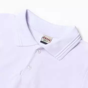 Поло для мальчика, цвет белый, рост 146 см