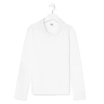 Поло для мальчика, цвет белый, рост 140