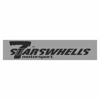 Полоса на лобовое стекло "7 STARSWHELLS", серебро, 1600 х 170 мм