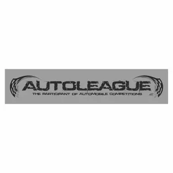 Полоса на лобовое стекло "AUTOLEAGUE", серебро, 1600 х 170 мм