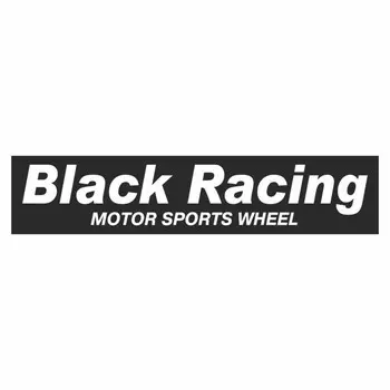 Полоса на лобовое стекло "BLACK RACING", черная, 1220 х 270 мм