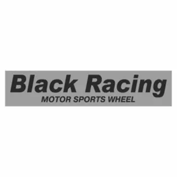 Полоса на лобовое стекло "BLACK RACING", серебро, 1300 х 170 мм