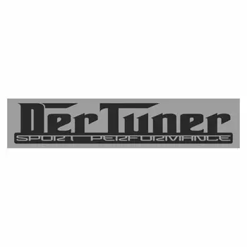 Полоса на лобовое стекло "DER TUNER", серебро, 1220 х 270 мм