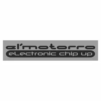 Полоса на лобовое стекло "El'motoro electronic chip up", серебро, 1220 х 270 мм