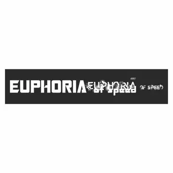 Полоса на лобовое стекло "EUPHORIA", черная, 1300 х 170 мм