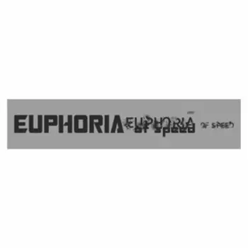 Полоса на лобовое стекло "EUPHORIA", серебро, 1600 х 170 мм