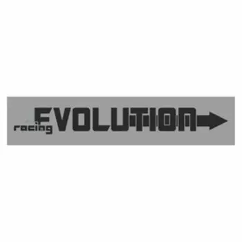 Полоса на лобовое стекло "EVOLUTION", серебро, 1300 х 170 мм