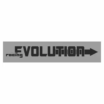 Полоса на лобовое стекло "EVOLUTION", серебро, 1300 х 170 мм