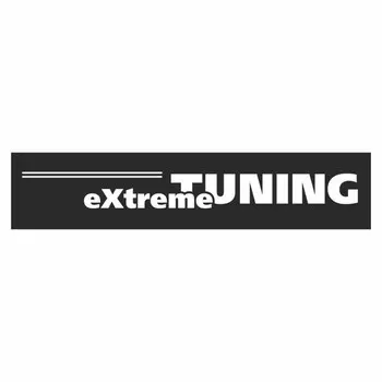 Полоса на лобовое стекло "Extreme TUNING", черная, 1600 х 170 мм