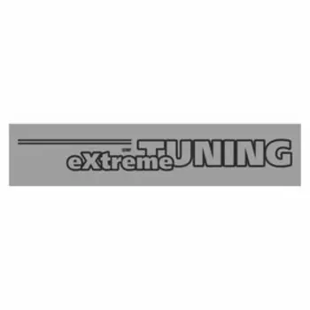 Полоса на лобовое стекло "Extreme TUNING", серебро, 1300 х 170 мм