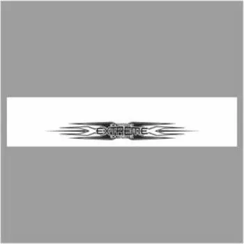 Полоса на лобовое стекло "Extreme XXX", белая, 126 х 27 см