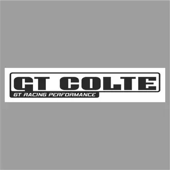 Полоса на лобовое стекло "GT COLTE", белая, 1600 х 170 мм