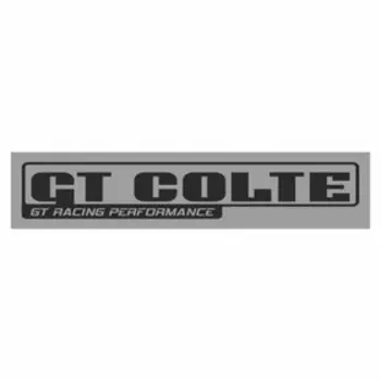 Полоса на лобовое стекло "GT COLTE", серебро, 1300 х 170 мм