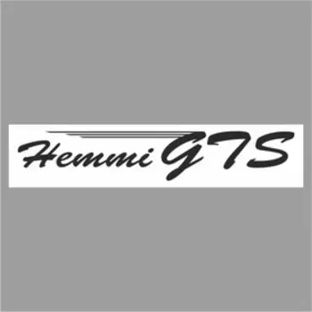 Полоса на лобовое стекло "Hemmi GTS", белая, 1300 х 170 мм