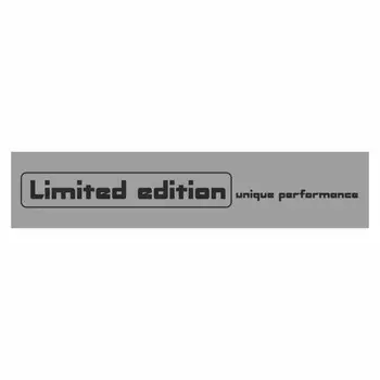 Полоса на лобовое стекло "Limited edition", серебро, 1220 х 270 мм