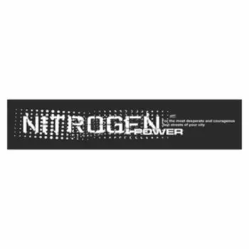 Полоса на лобовое стекло "NITROGEN POWER", черная, 1220 х 270 мм