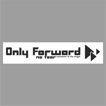 Полоса на лобовое стекло "Only Forward", белая, 1220 х 270 мм