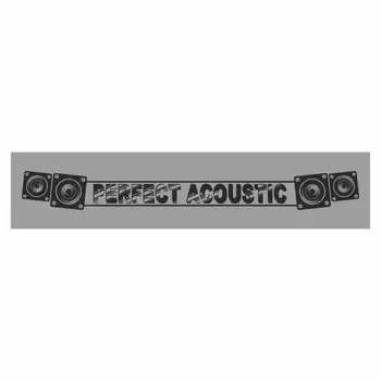 Полоса на лобовое стекло "PERFECT ACOUSTIC", серебро, 1220 х 270 мм